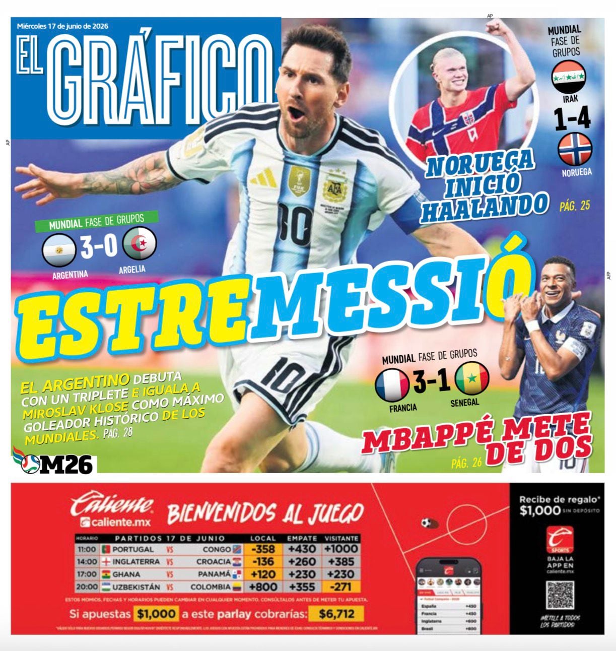 Portada El Gráfico | Miércoles 17 de Junio de 2026