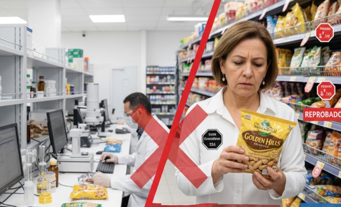 Profeco, cacahuates reprobados (Foto: Creada con IA)