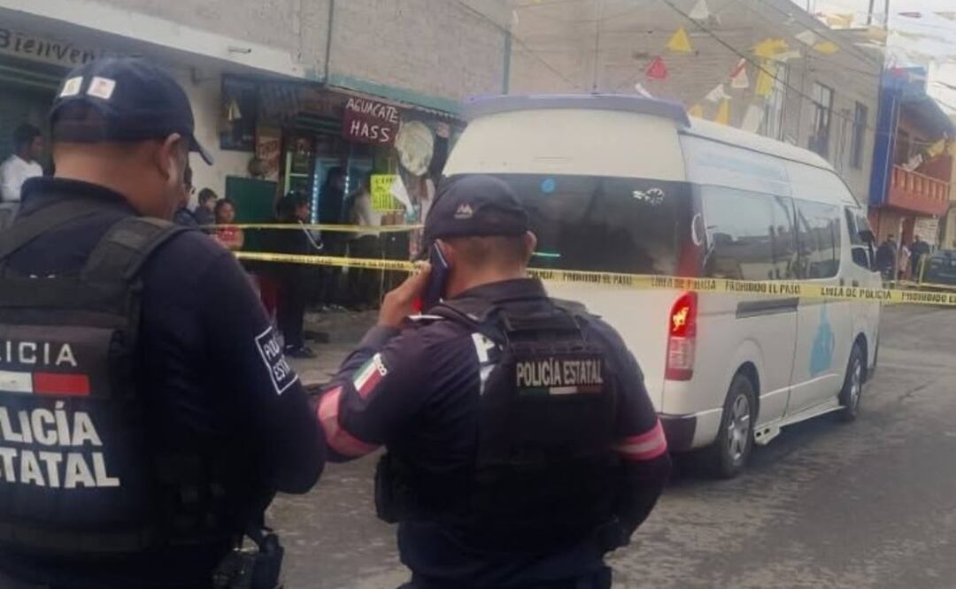Chofer asesinado en Chalco, Edomex. Foto: (Tania Aguilar. El Gráfico)