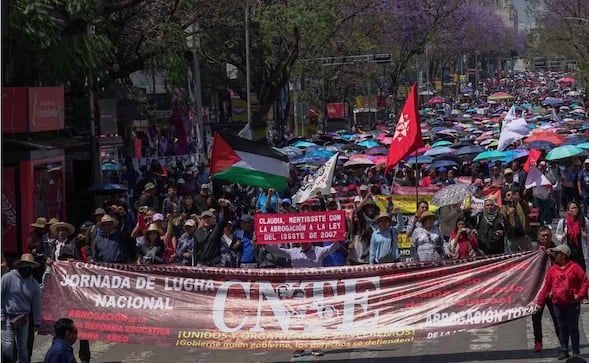 Megamarcha de la CNTE colapsará la CDMX este viernes 15 de mayo ¿Cuáles serán las vialidades afectadas?
