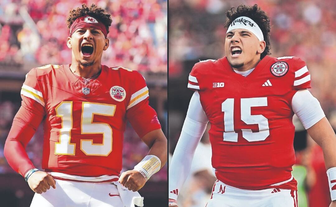 Dylan Raiola comparado con Patrick Mahomes. Foto: (Redes Sociales)