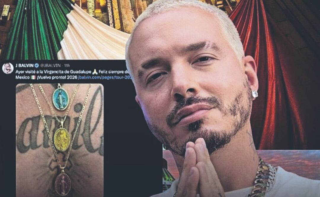 ¡Va por un milagrito! J Balvin visita la Basílica de Guadalupe y confiesa su devoción a la Virgen (Foto: Redes sociales)