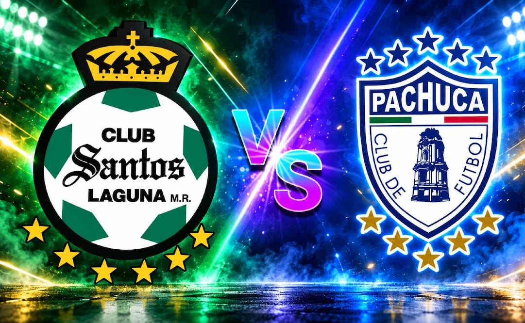 Santos vs Pachuca: ¿Dónde y a qué hora ver EN VIVO el partido de Liga MX? (Foto: Creada con IA)