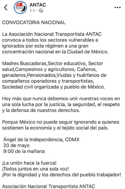 Transportistas convocan a Megamarcha en la CDMX: ¿Cuándo será y qué calles cerrarán?. Foto: (Especial)