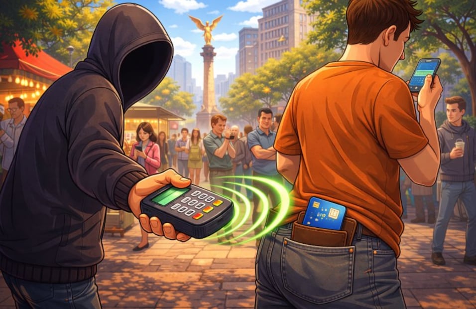 ¡CUIDA TU TARJETA!: "Toque Fantasma" es la nueva modalidad de fraude con la que te sacan tu dinero. Foto: (IA)