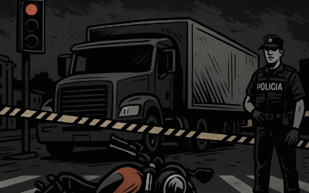 Accidente en moto (Foto: Creada con IA)