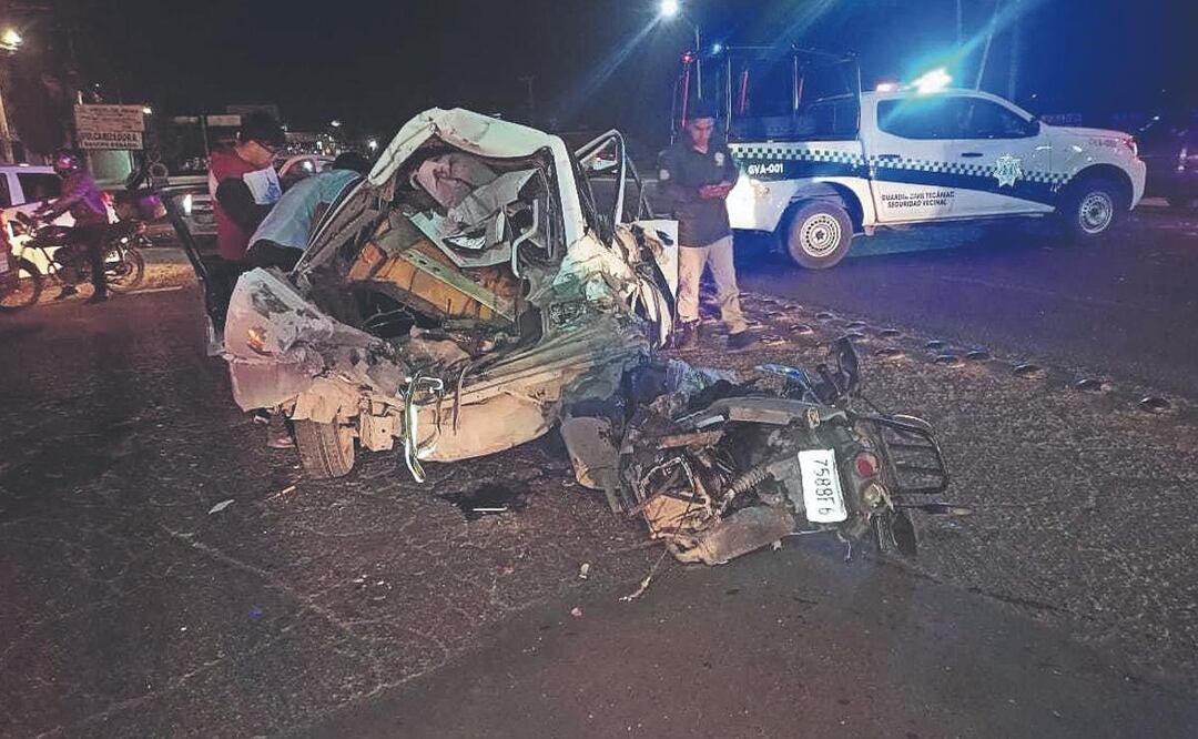 Conductor alcoholizado provoca carambola y acaba con una vida en Tecámac, Edomex