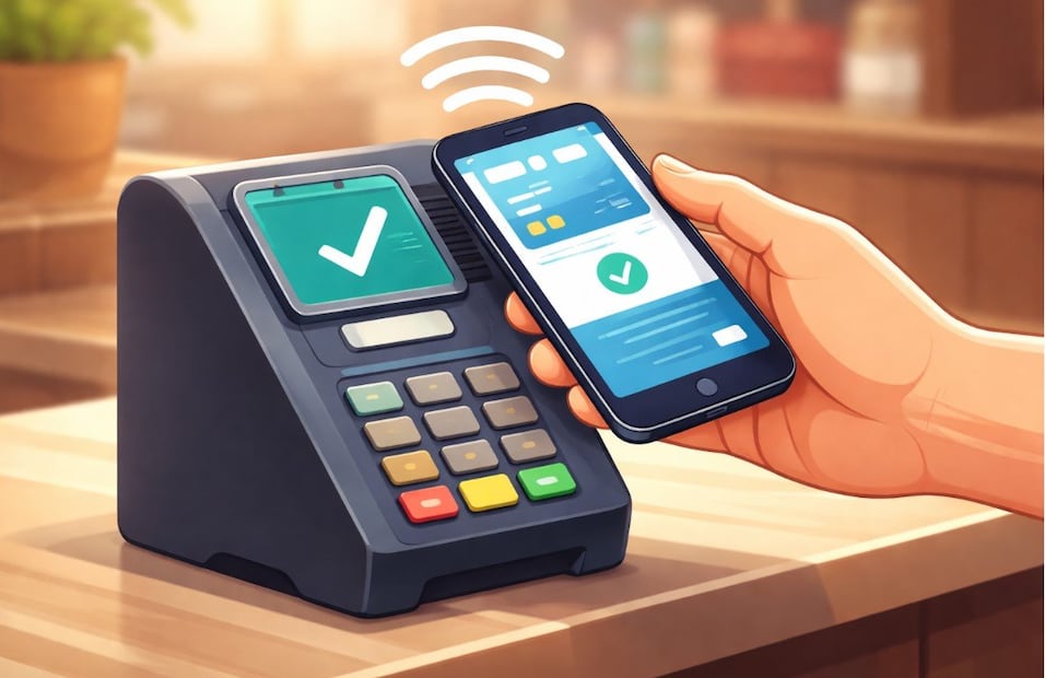 ¿Cansado de cargar efectivo o tarjetas? Así puedes pagar con tu celular en segundos. Foto: (IA)