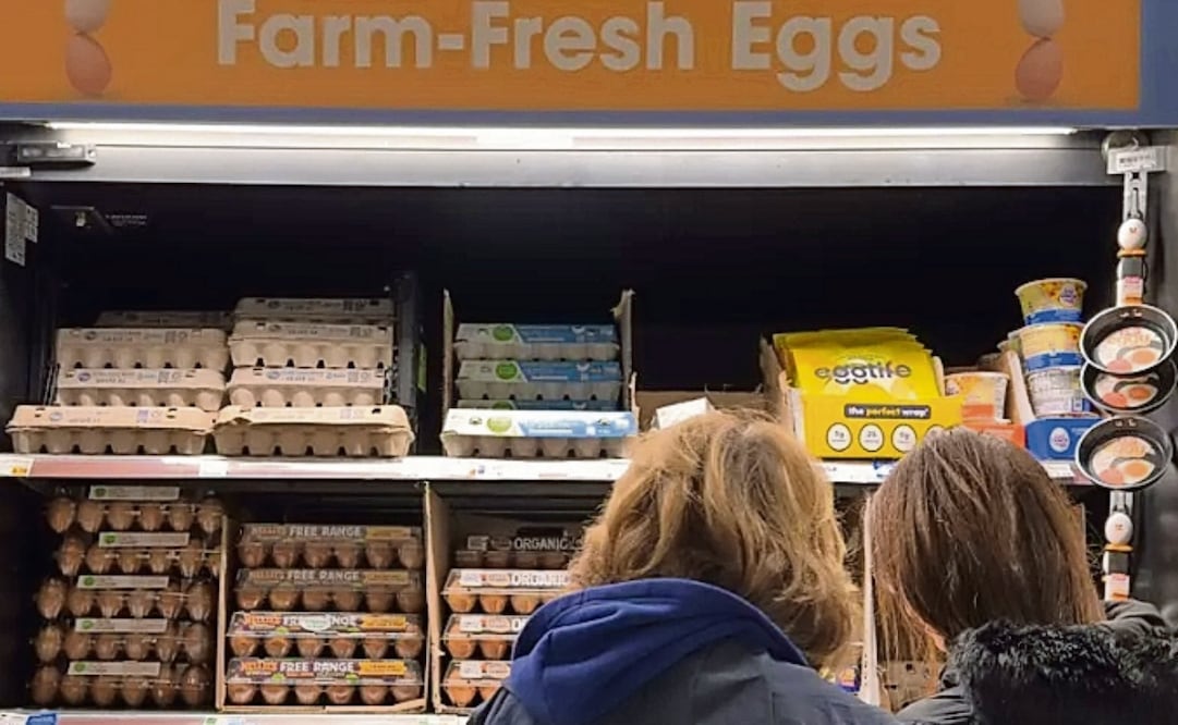 Venta de huevos en EU. Foto: Especial