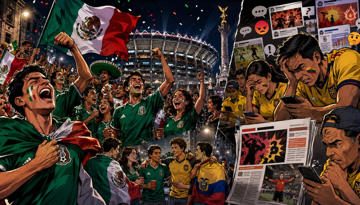 ¡Quiere llorar! ¡Quiere llorar! Prensa ecuatoriana critica el trato a la selección de su país  (Foto: Creada con IA)