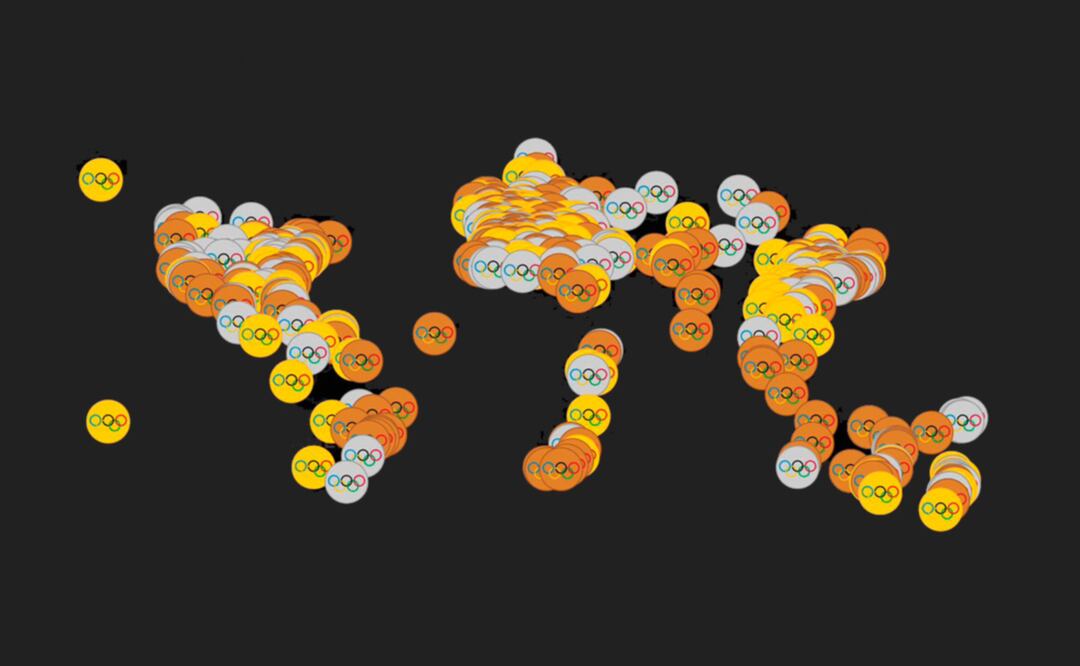 Descubre el lugar de origen de los medallistas olímpicos con un mapa interactivo 