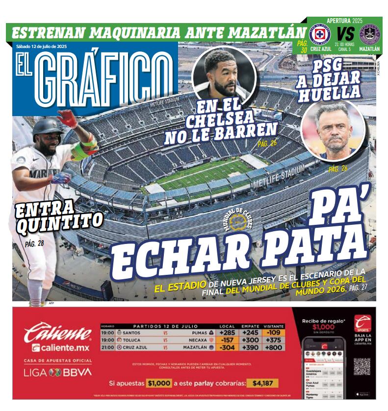Imagen: Staff El Gráfico (Portada El Gráfico | Viernes 12 de julio 2025)
