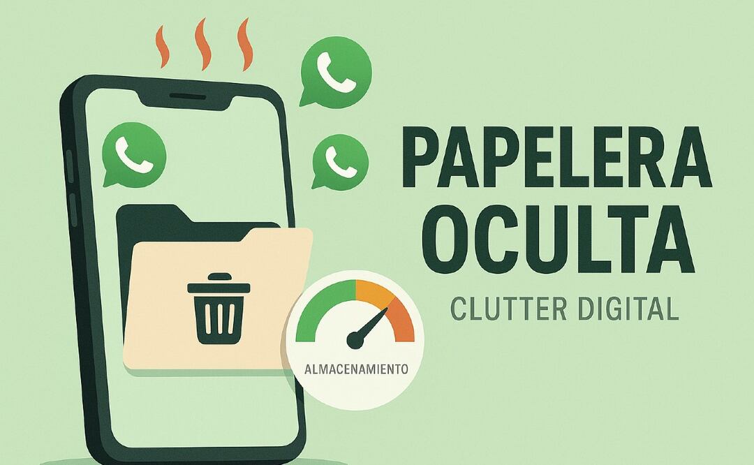 WhatsApp tiene una papelera oculta: así puedes liberarla y evitar que tu celular se trabe
Imagen: IA