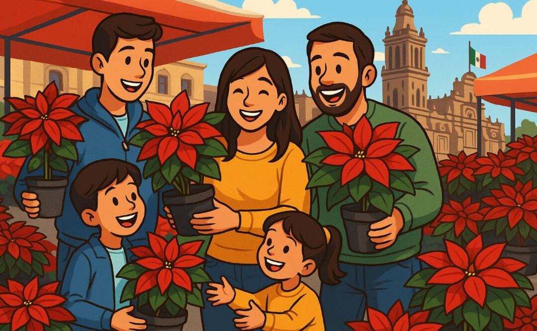 ¿Cómo elegir las mejores nochebuenas para adornar en esta navidad? En esto te debes fijar. Foto: (IA)