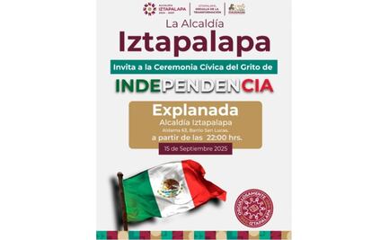 Cancelan celebración del 15 de septiembre en Iztapalapa por pipazo ¿La alcaldesa dará el grito?