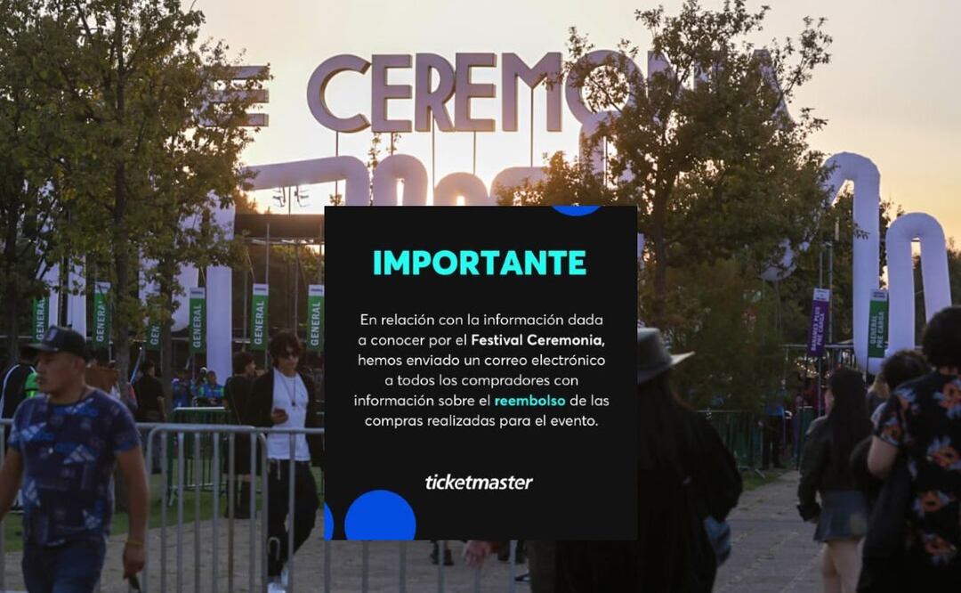 Cancelan Festival AXE Ceremonia y Ticketmaster emite comunicado para reembolso. Foto: (Francisco Rodríguez. El Gráfico)
