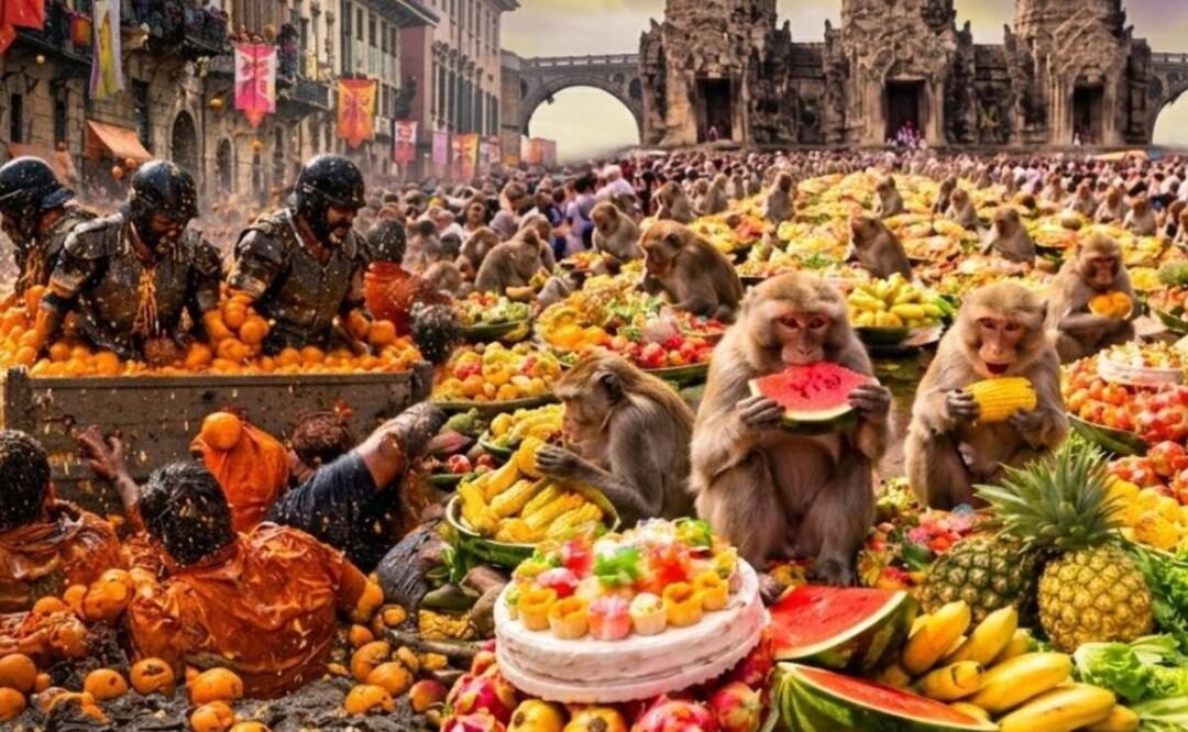 ¿Te atreverías? Estos son los festivales más raros del mundo que desafían toda lógica (Foto: Creada con IA)