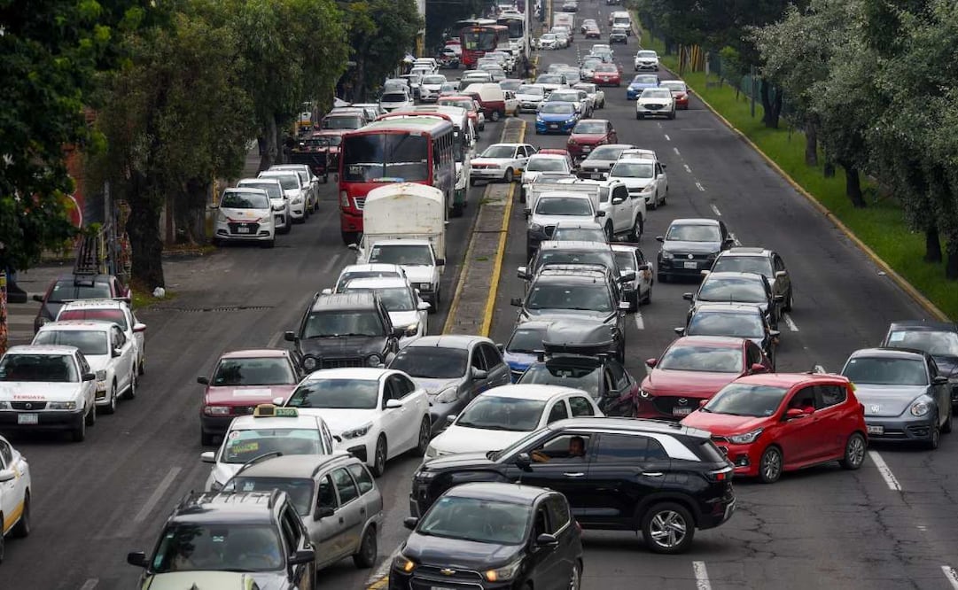Tráfico CDMX hoy. Foto: (Cuartoscuro)