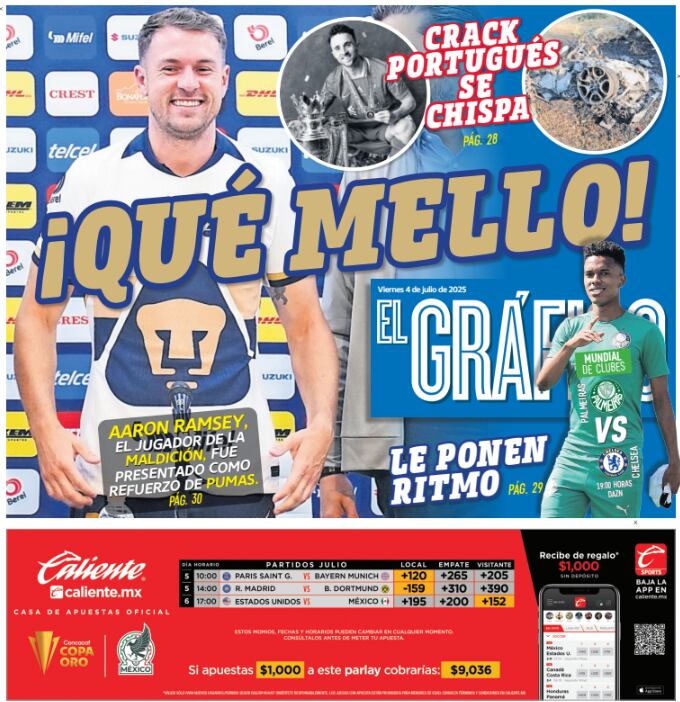 Portada El Gráfico | Viernes 4 de julio 2025