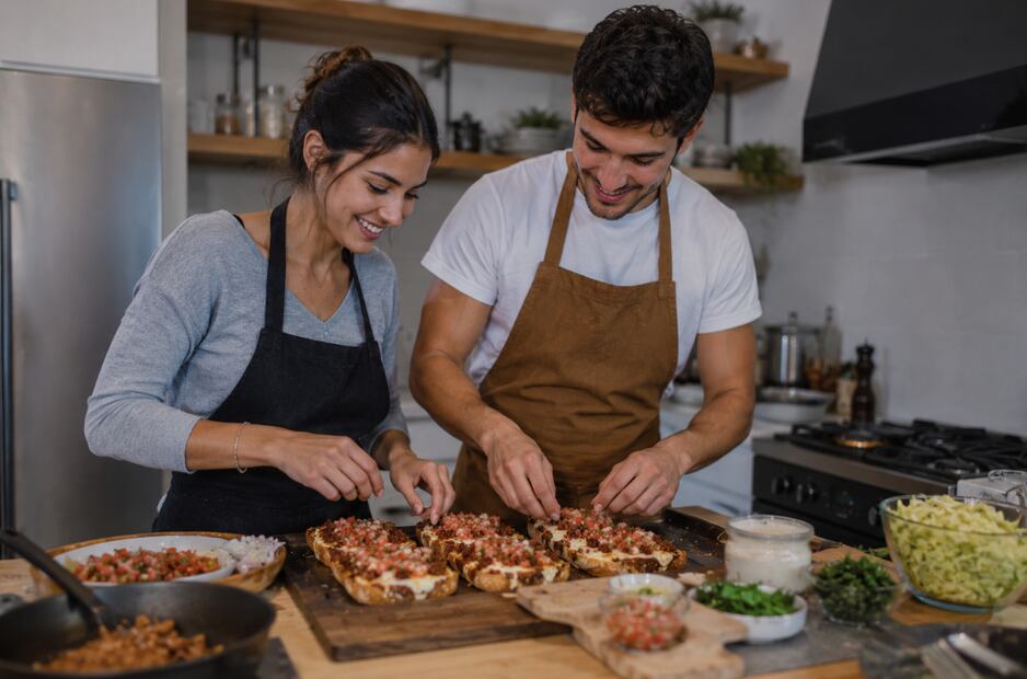 Receta para molletes (Foto: Creada con IA)