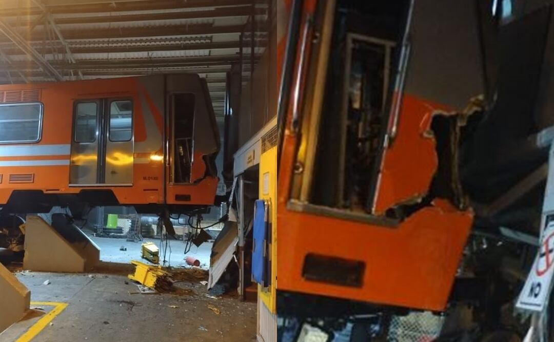 Metro CDMX vuelve a chocar, ahora en los talleres de El Rosario y conductora resultó herida