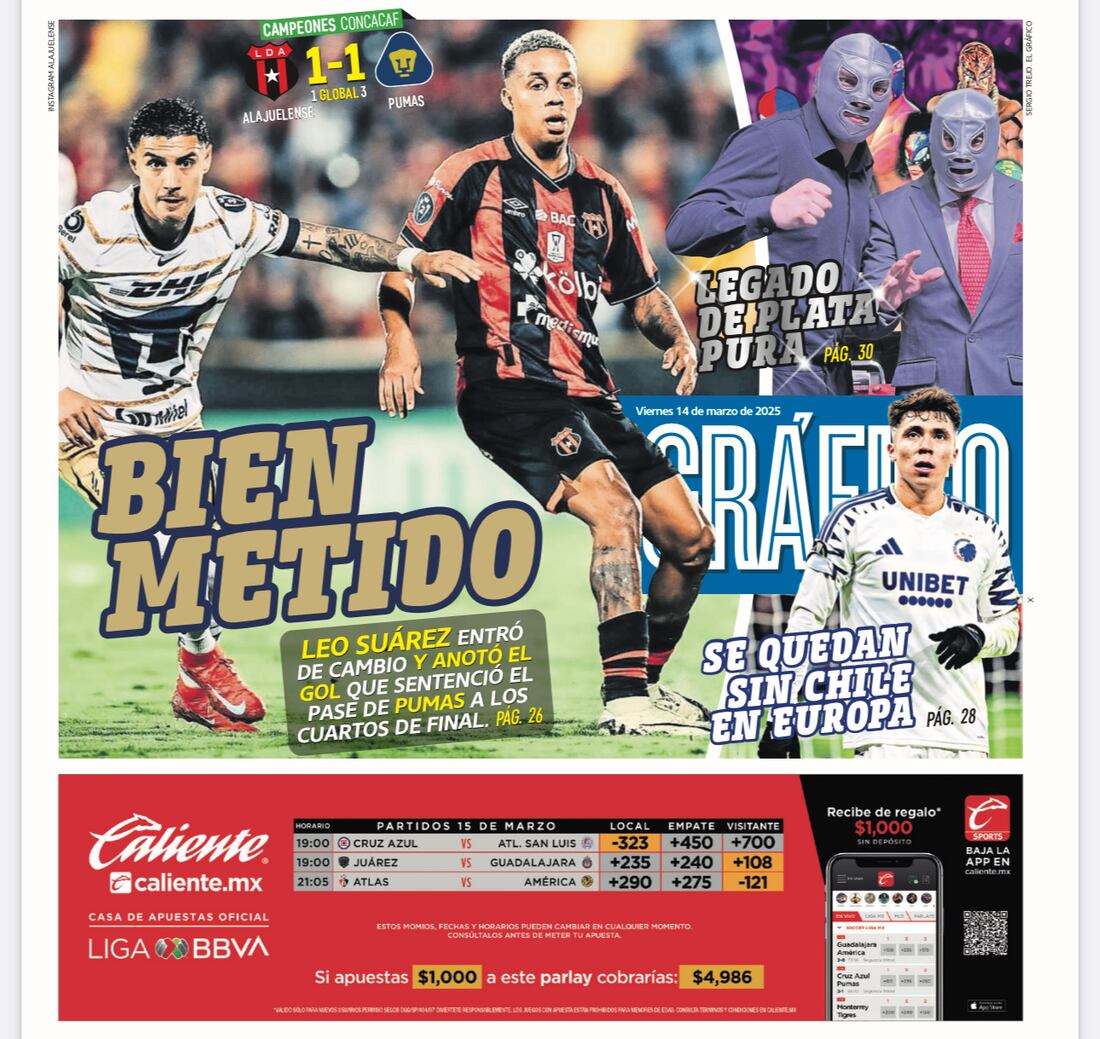 Portada El Gráfico 14 de marzo 2025