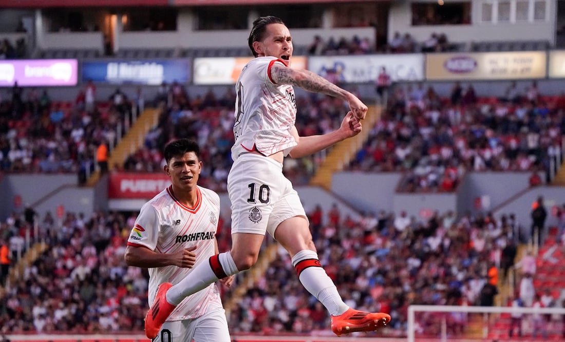 Toluca se impone a Necaxa con el primer triplete del Apertura 2024, lo firma 'Canelo' Ángulo