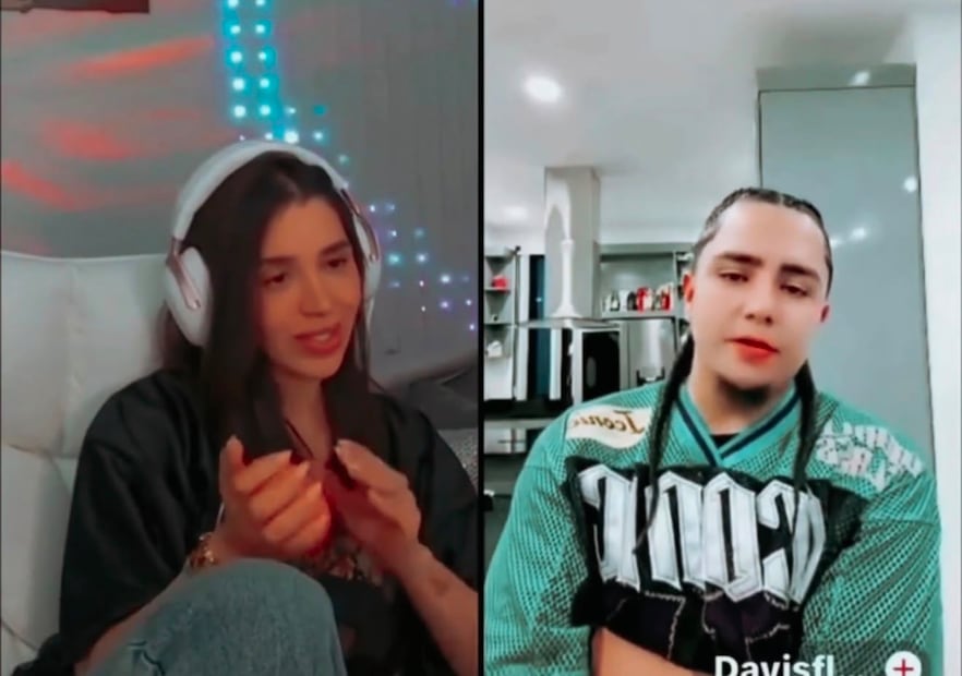 En vivo de Tik Tok entre Emma Coronel y Davisflow (Vía: Tiktok)