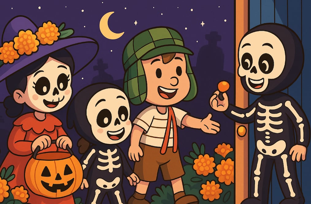 Canciones para pedir calaverita este Día de Muertos (Foto: Creada con IA)