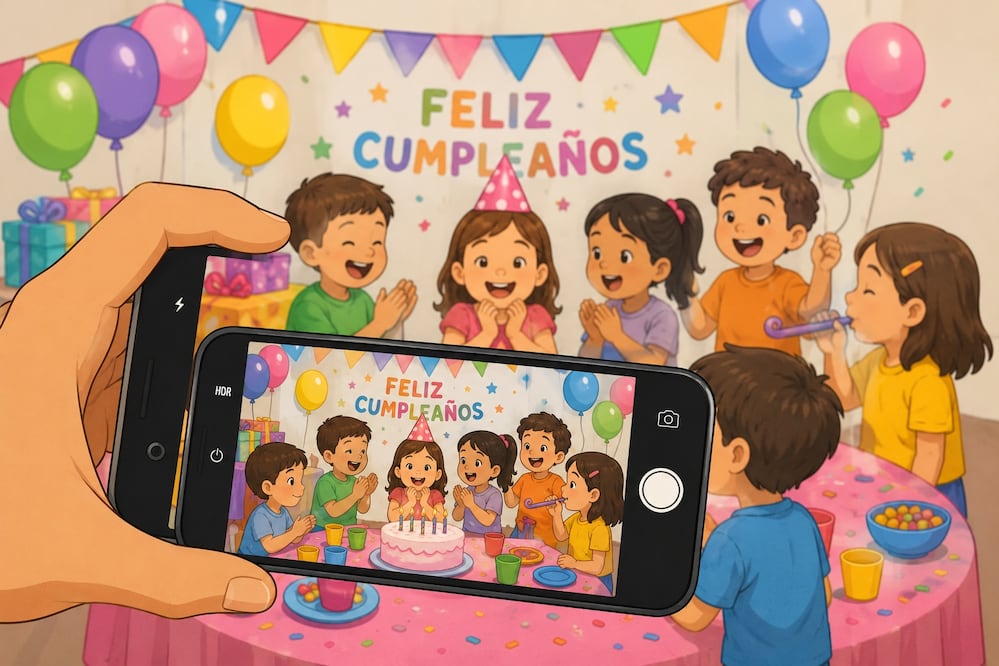 Compartir fotos de tus hijos en redes sociales es peligroso. Foto: IA