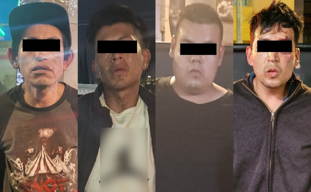 Caen cuatro por colgar narcomantas en el Centro de la CDMX