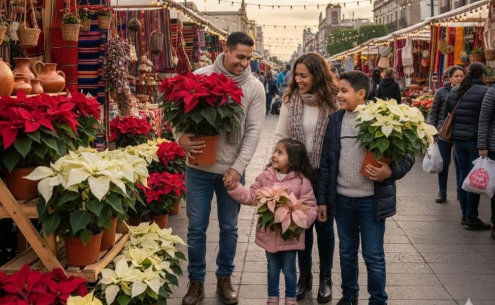 ¿Cómo elegir las mejores nochebuenas para adornar en esta navidad? En esto te debes fijar. Foto: (IA)