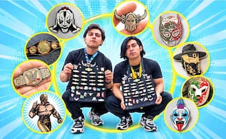 ¡De Iztapalapa para las estrellas de la lucha libre! Hermanos conquistan con sus pines