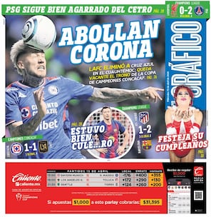 Portada El Gráfico | Miércoles 15 de abril de 2026