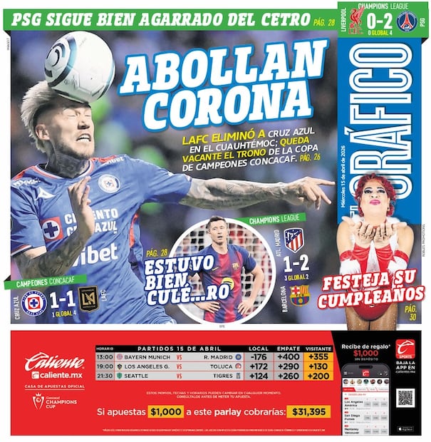 Portada El Gráfico | Miércoles 15 de abril de 2026