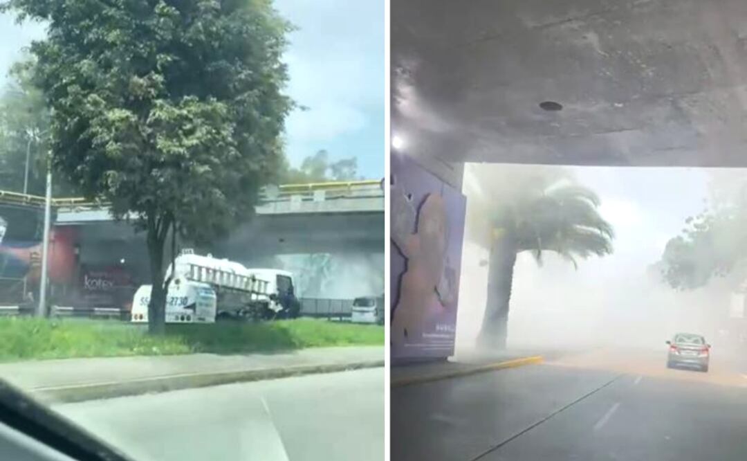 Foto: Especiales (Bomberos de la CDMX evitan incendio de pipa en la alcaldía Cuauhtémoc)