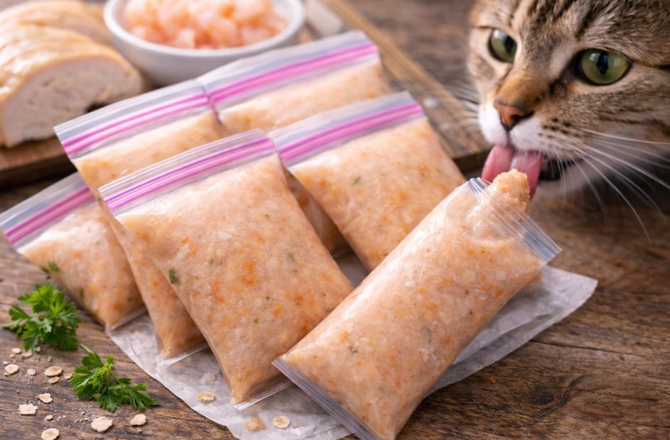 Churu casero para gatos (Foto: Creada con IA)