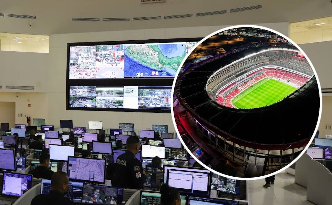 Foto: Cuartoscuro (México vs Portugal: Despliegan megaoperativo con 10 mil policías y tecnología C5 en el Estadio Azteca)