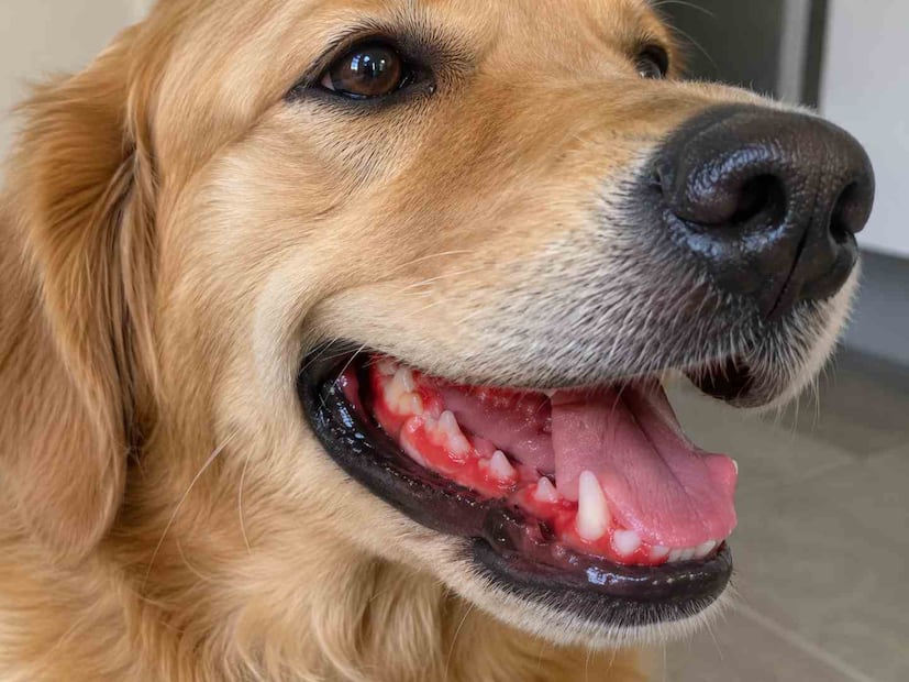 Significado del color de las encías de los perros. Foto: (IA)