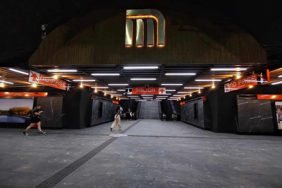 Estación Auditorio de la Línea 7 del Metro CDMX. Foto: (Fernanda Rojas. El Gráfico)