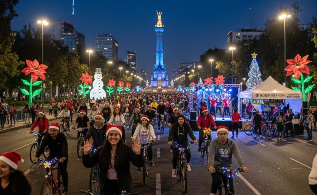 Imagen ilustrativa: IA (Paseo Nocturno Navideño CDMX 2025: Horarios, ruta y actividades del 20 de diciembre)