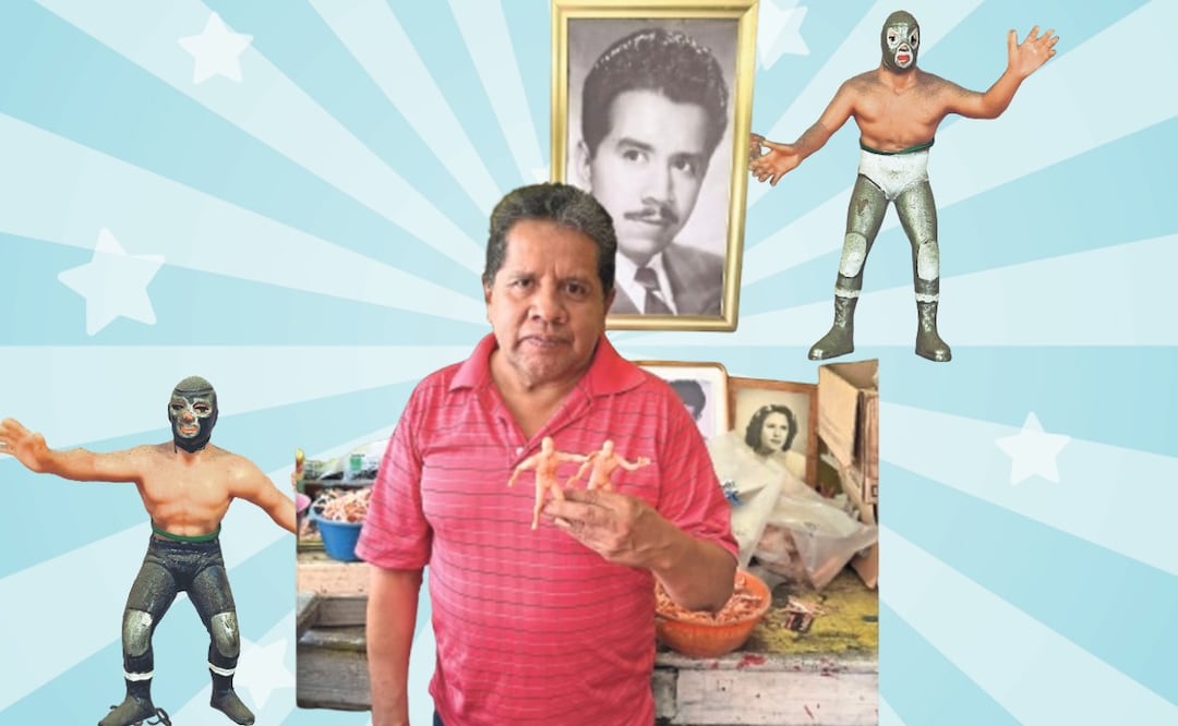Luchadores de plástico, así se realiza la original figura mexicana