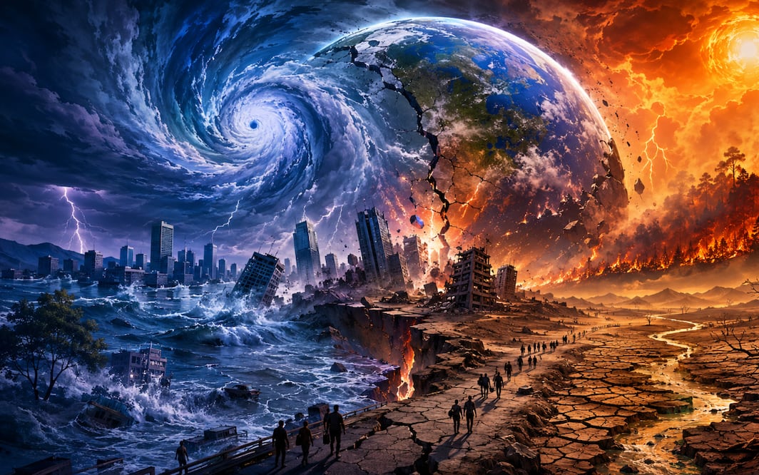 Los desastres naturales más devastadores que han marcado el 2026 (Foto: Creada con IA)