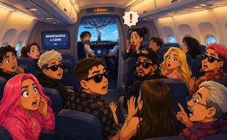 De terror: Se rompe parabrisas del avión en el que viajaban influencers y quedan varados en el AICM