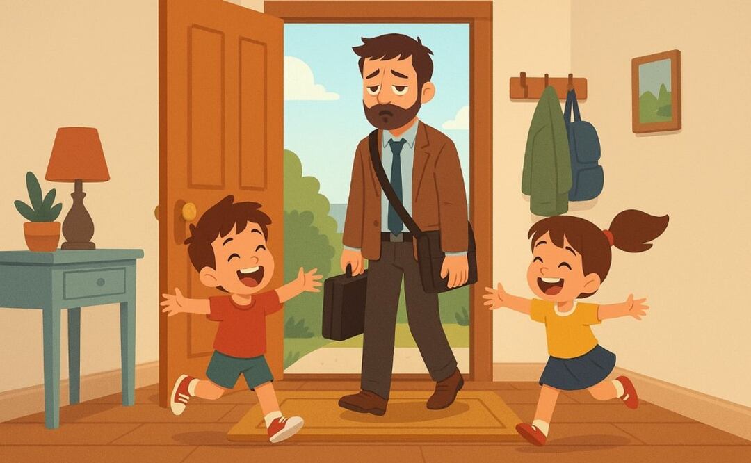 Consejos para combinar paternidad y trabajo. Foto: (IA)