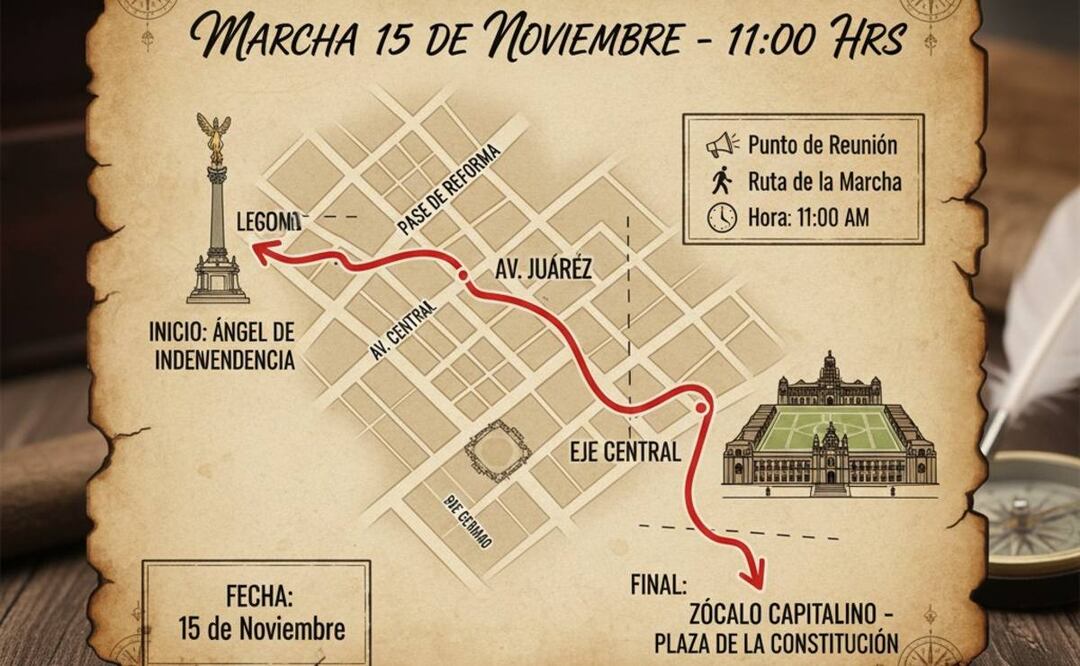 Imagen ilustrativa: IA (¿A qué hora y por dónde pasará la marcha de la generación Z?)