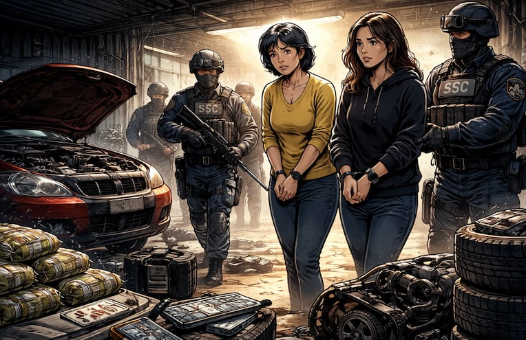 Desmantelan célula criminal que robaba autos en tres alcaldías de la CDMX