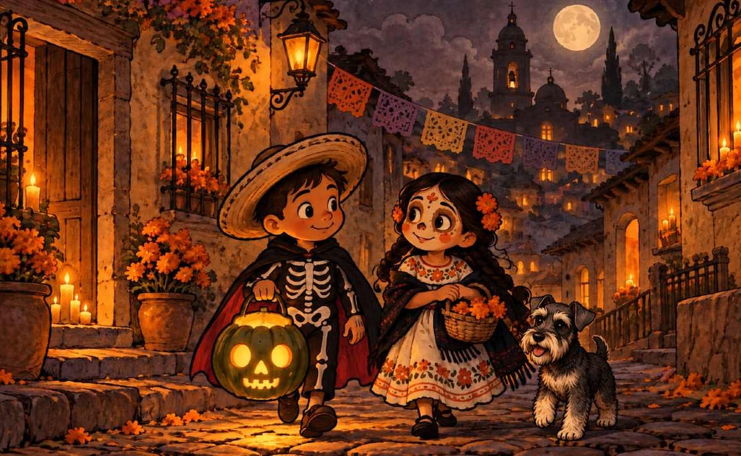 ¿Por qué se pide calaverita en Día de Muertos? La historia que no te enseñaron en la escuela (Foto: Creada con IA)
