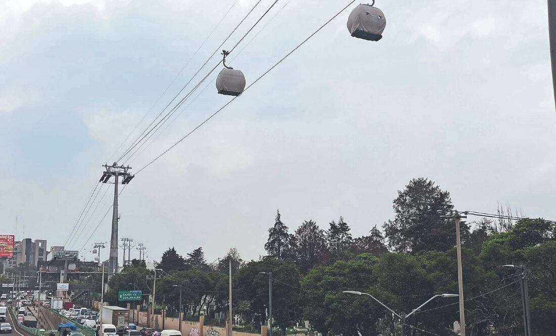 Pruebas en Línea 3 del Cablebús Santa Fe - Los Pinos, para su apertura en Septiembre