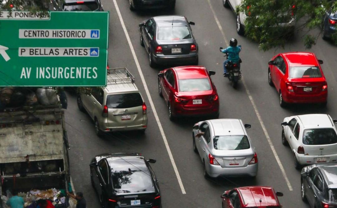Tráfico CDMX hoy. Foto: (Cuartoscuro)